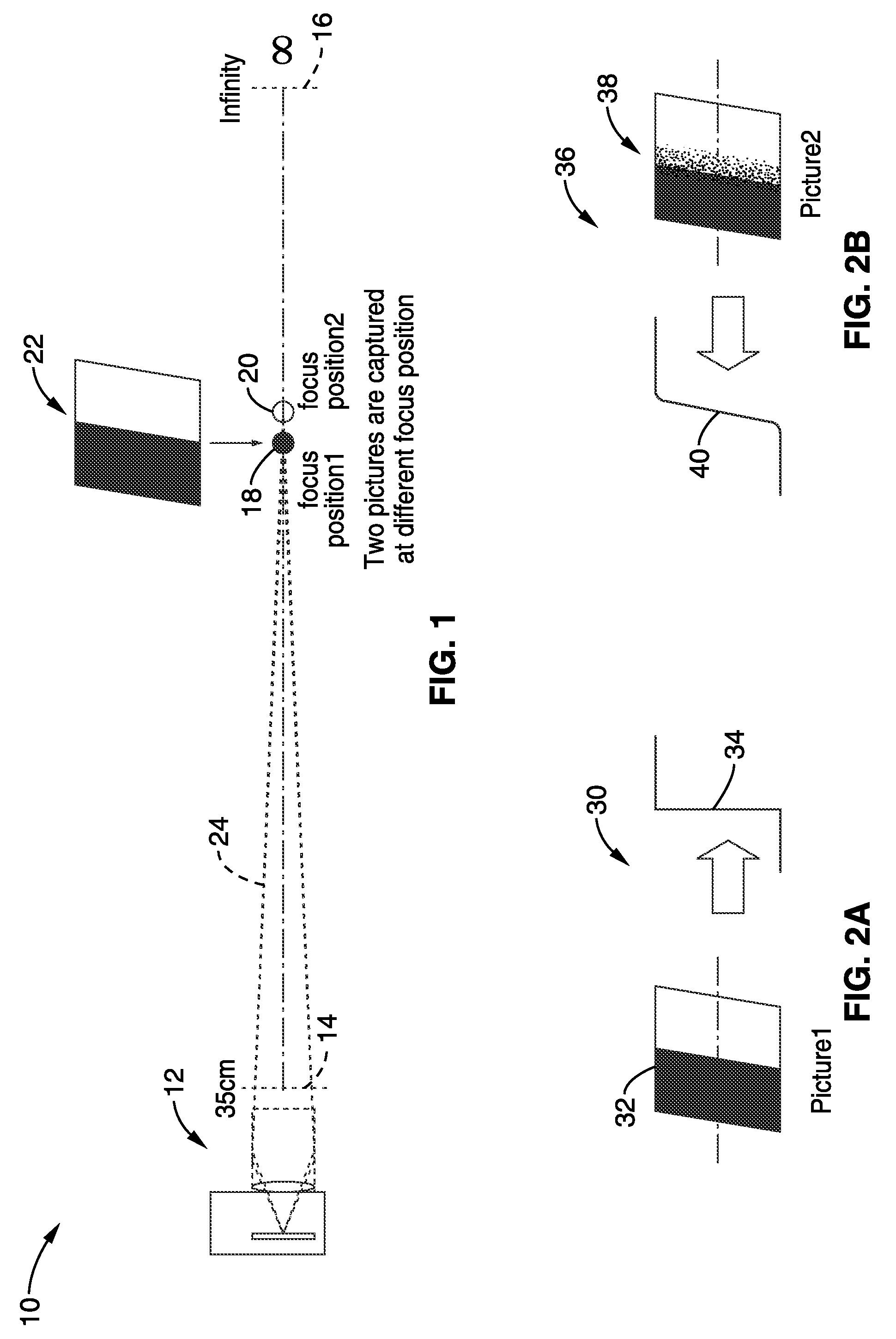 Two-dimensional polynomial model for depth estimation based on two-picture matching