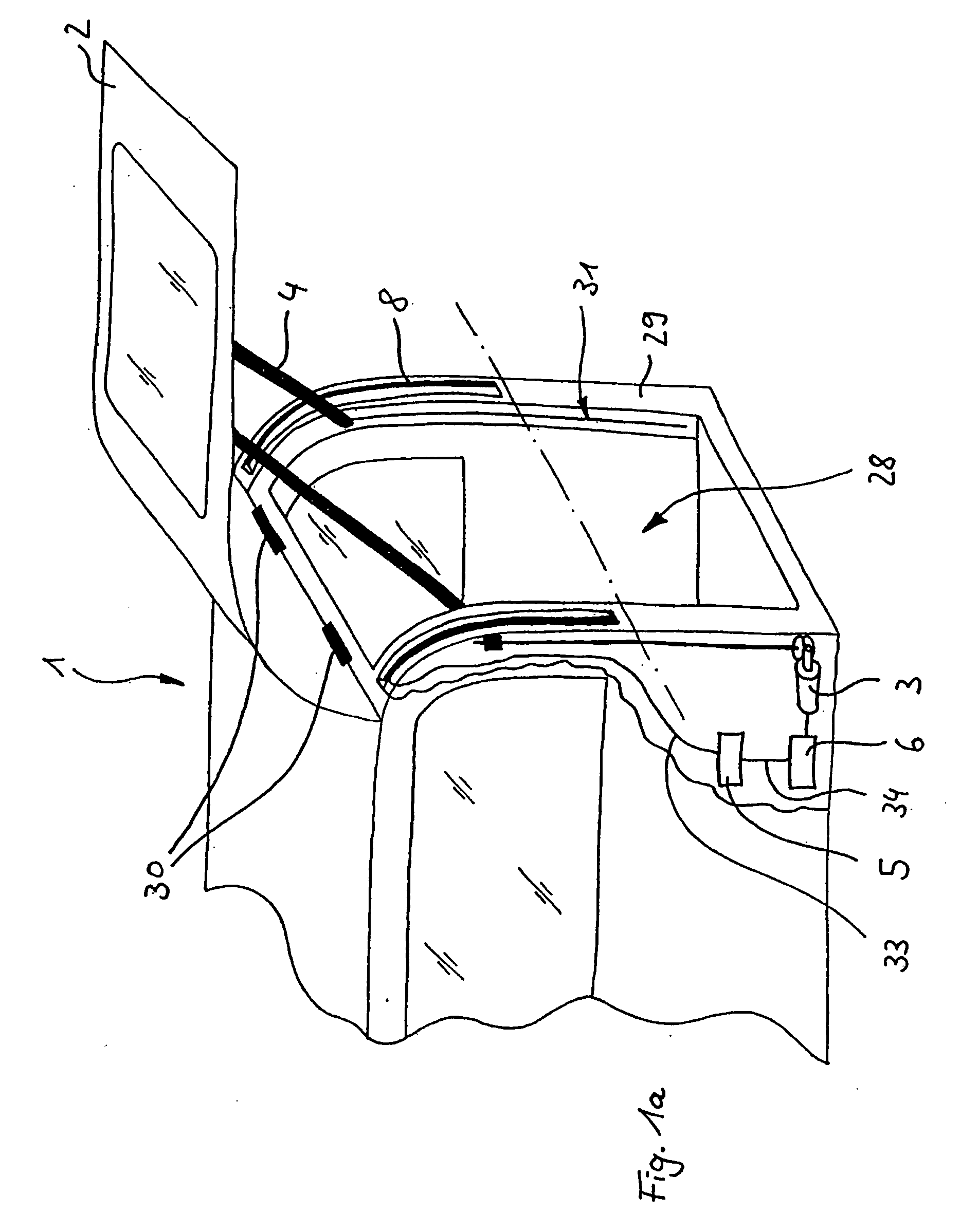 Profile arrangement for jamming protection and injection mould