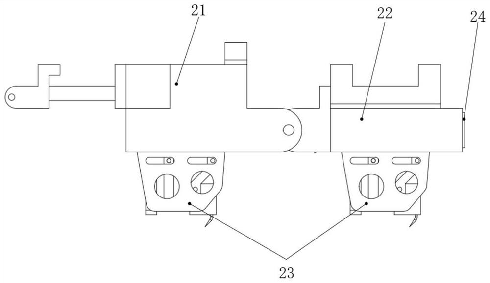 Controllable claw attachment and grasping mechanism and working method for small celestial body detection