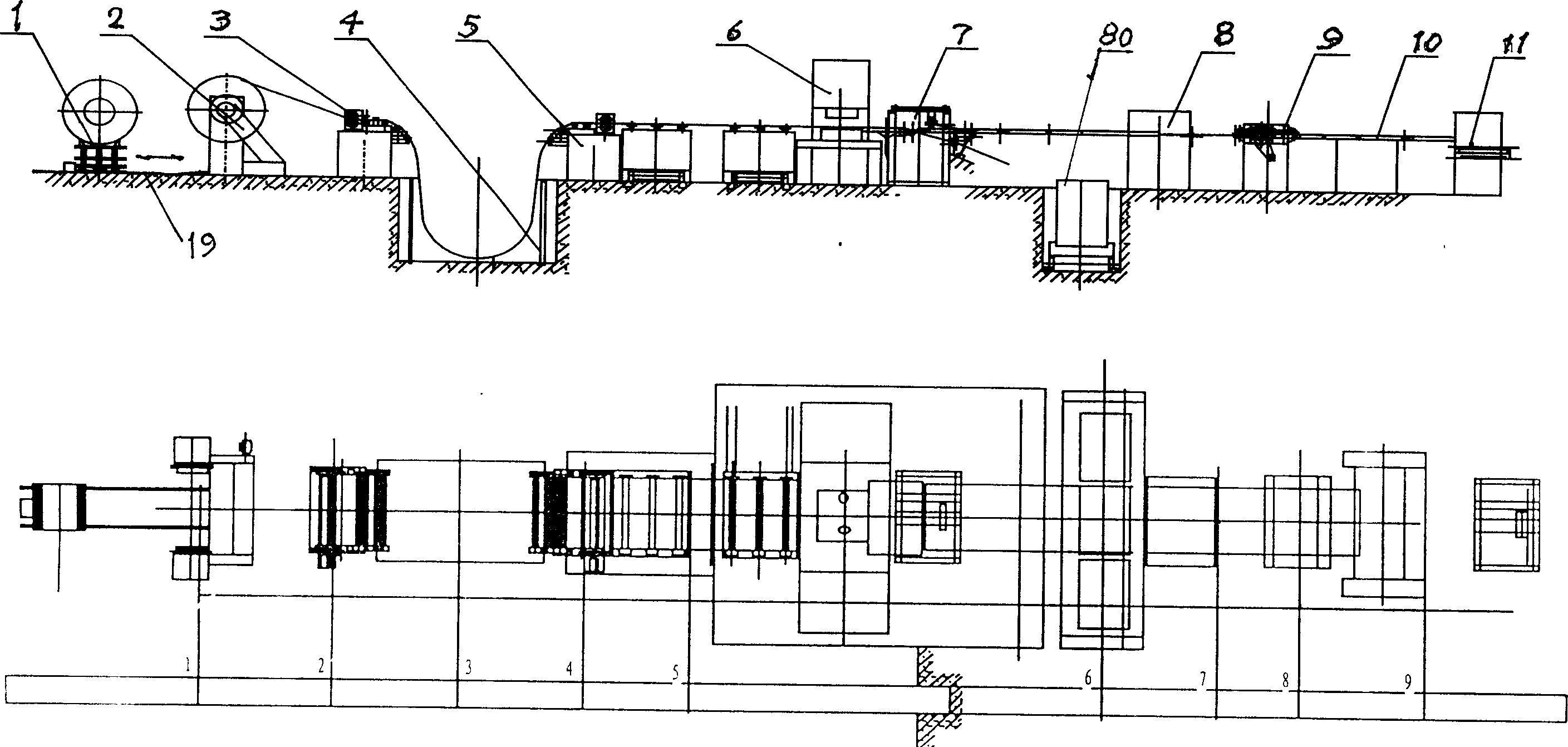 Automatic production line for punch