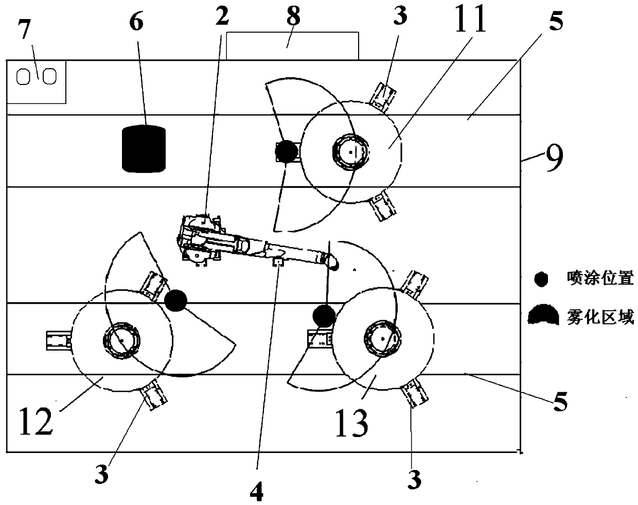 A kind of automatic coating unit and method of elastic body structure functional coating