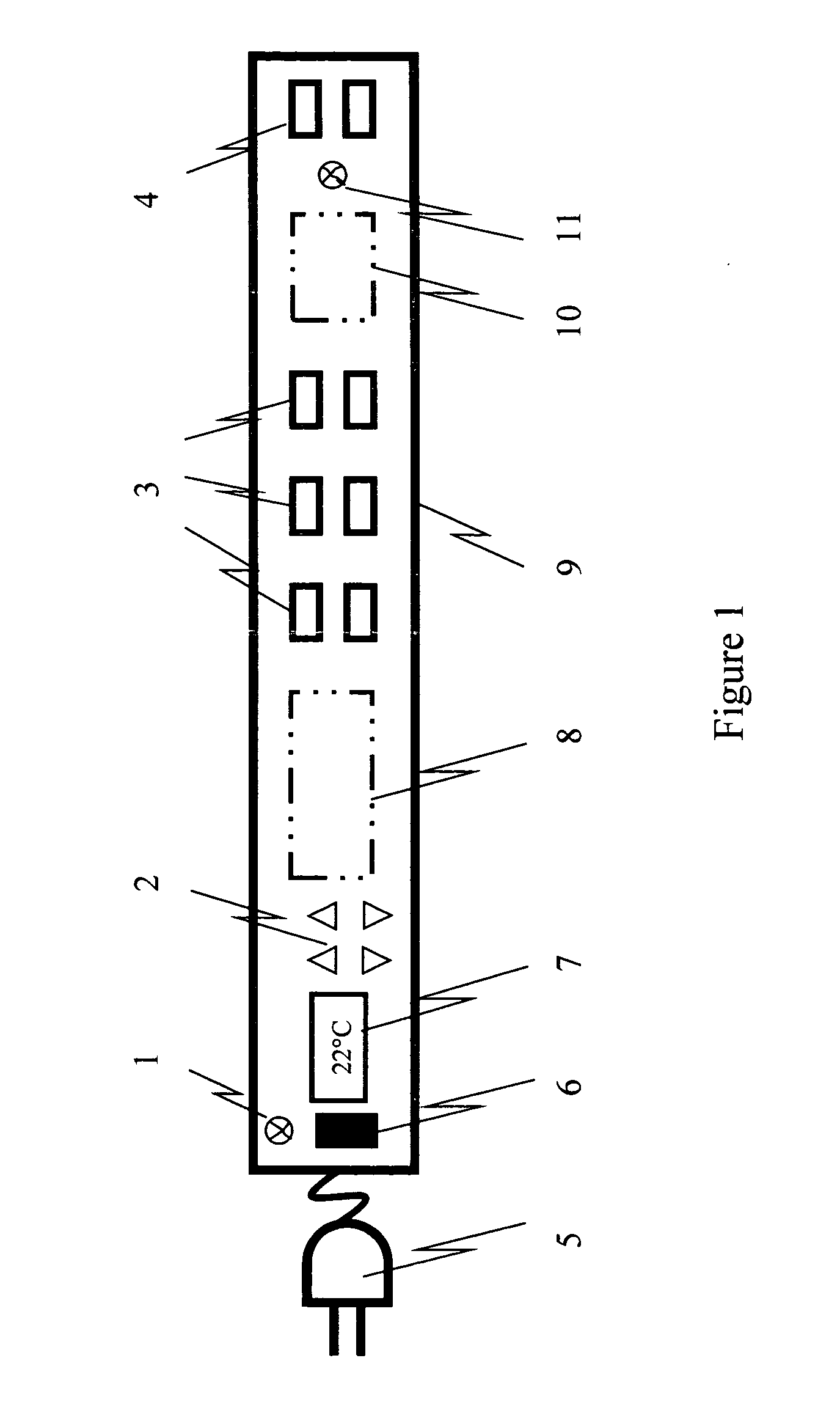 Power strips with embedded controllers