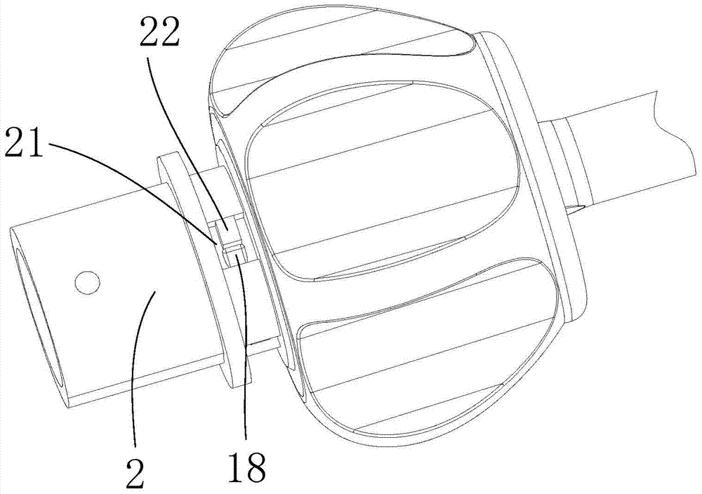 Twisting structure for connecting ultrasonic knife and its ultrasonic knife