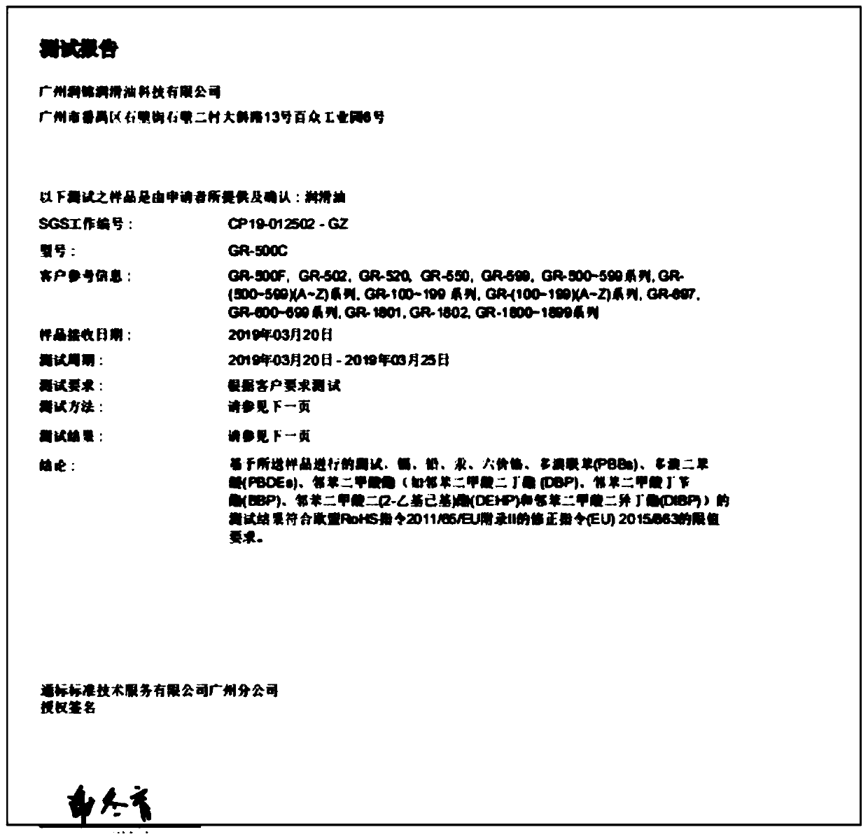 Lubricating agent used for disc-type brake pad of automobile and guide pin of brake cylinder of automobile