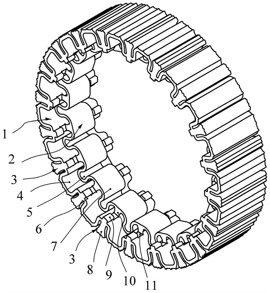 Elastic track that can be stretched and deformed