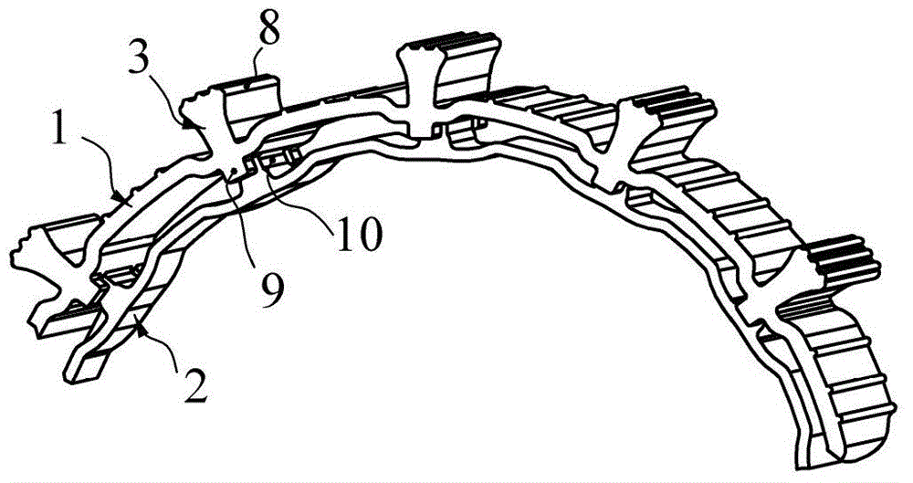 Elastic track that can be stretched and deformed