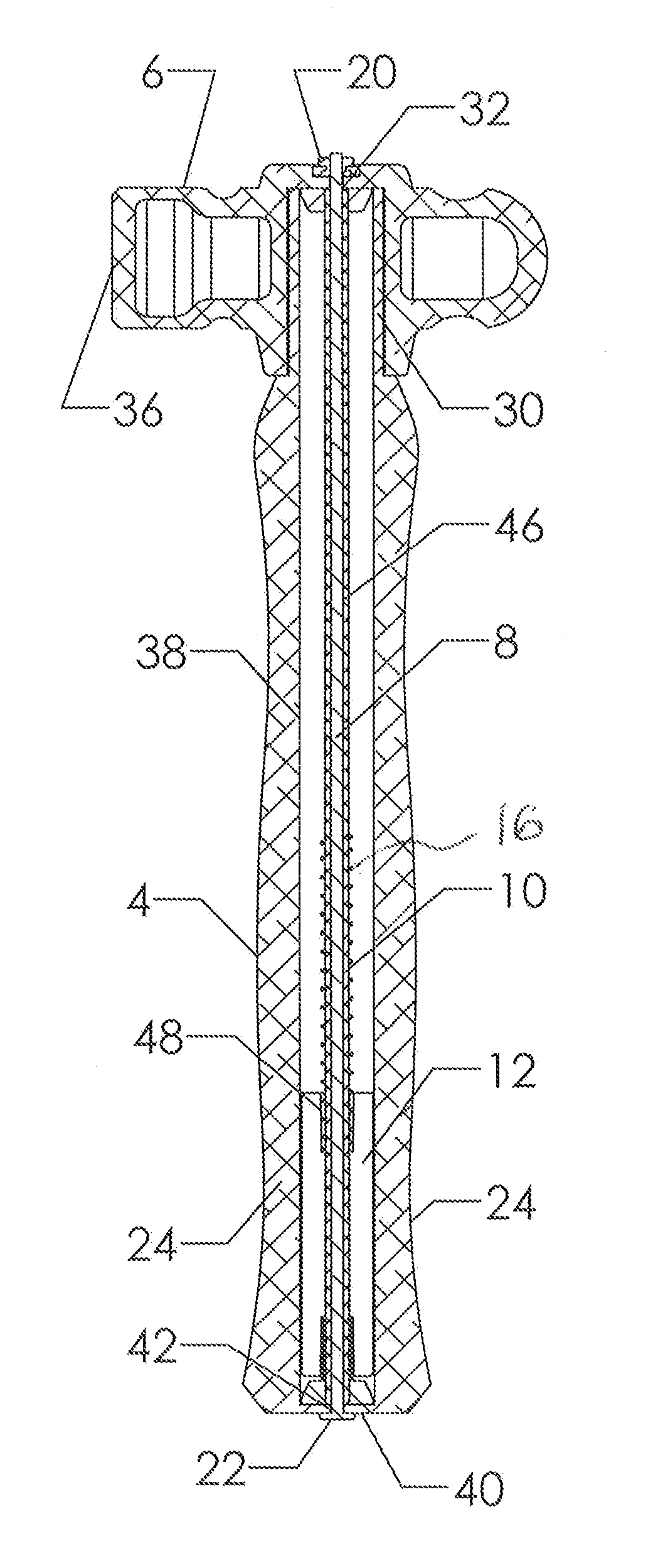 Striking device with sliding weight for increasing impact force