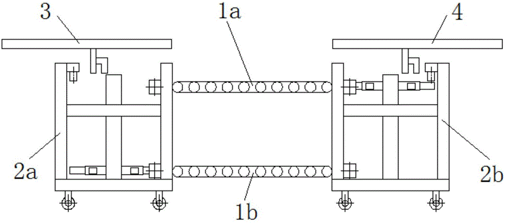 Automatic lifting and transferring machine for painted flat plate jig