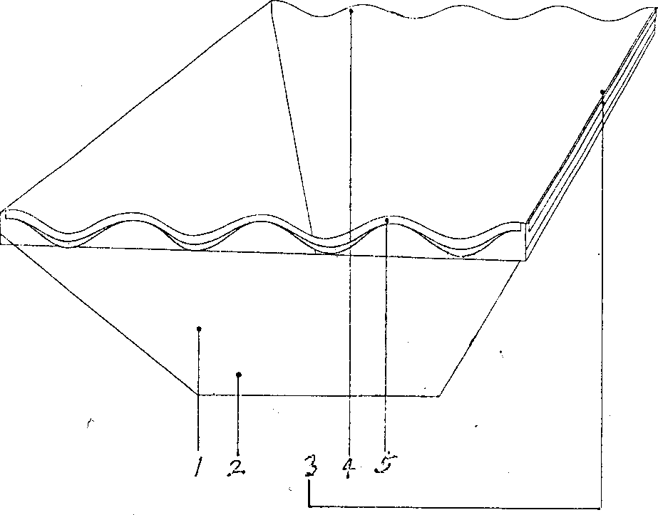 Water-proof, insulating and dusting ecologic roof