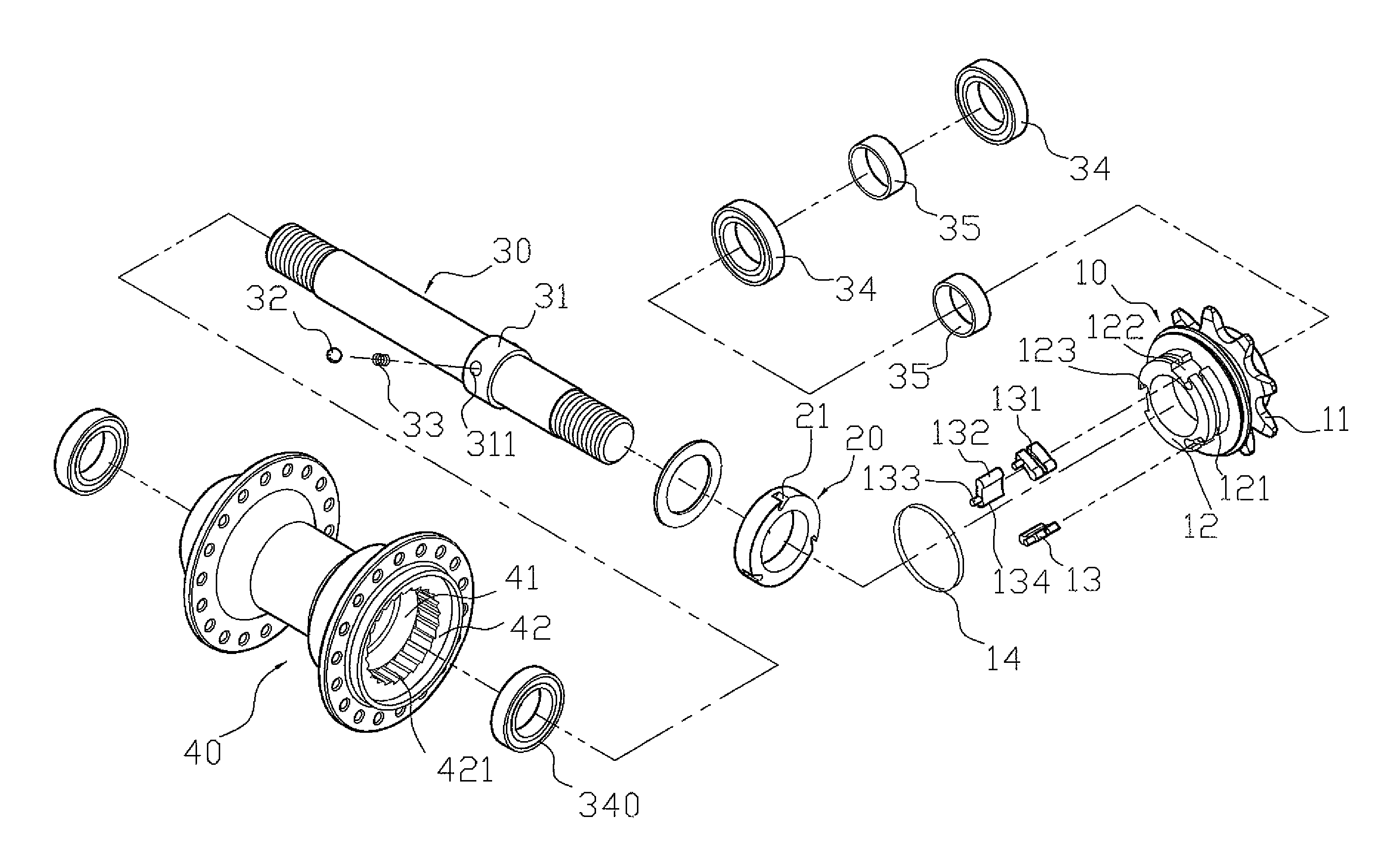 Bicycle hub that will not produce noise