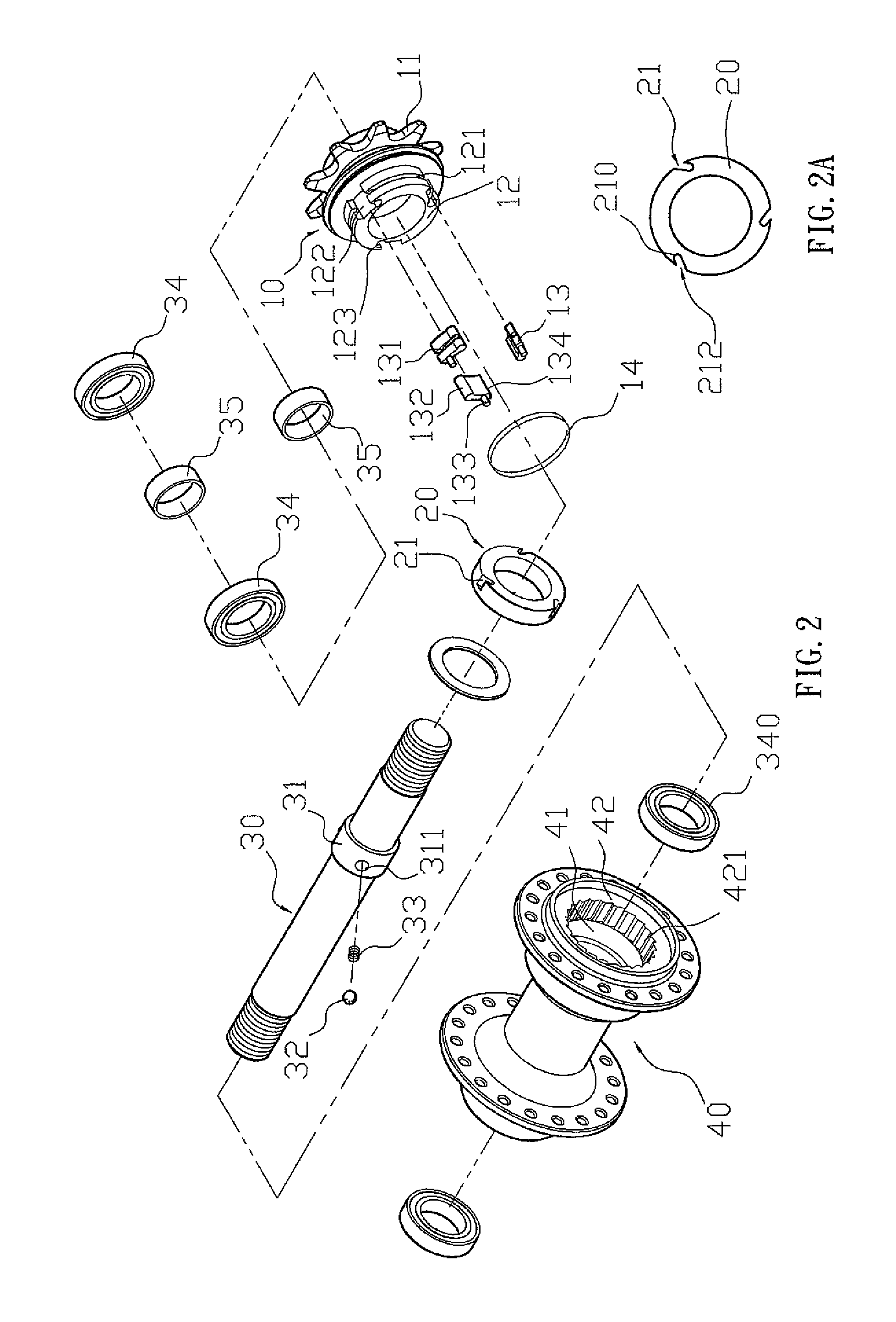 Bicycle hub that will not produce noise