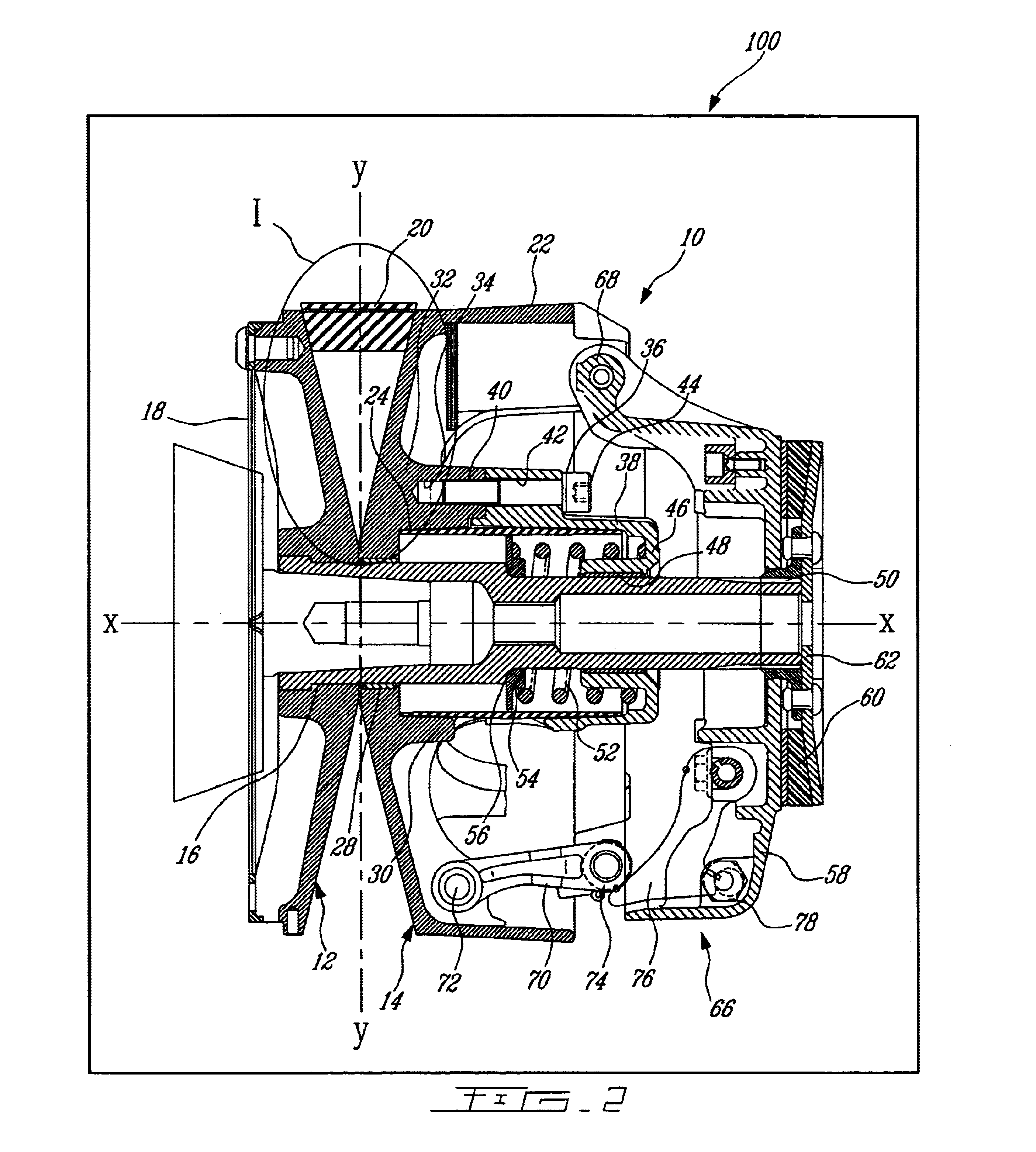 Pulley having progressively variable sheave angle