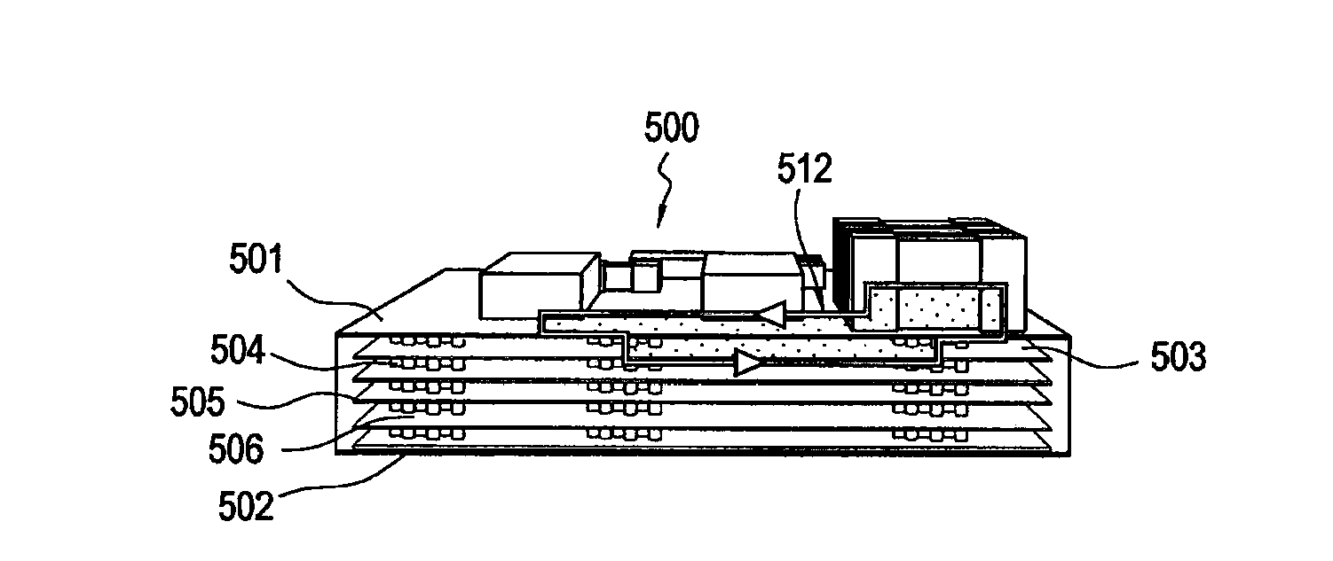 Parasitic inductance reduction for multilayered board layout designs with semiconductor devices