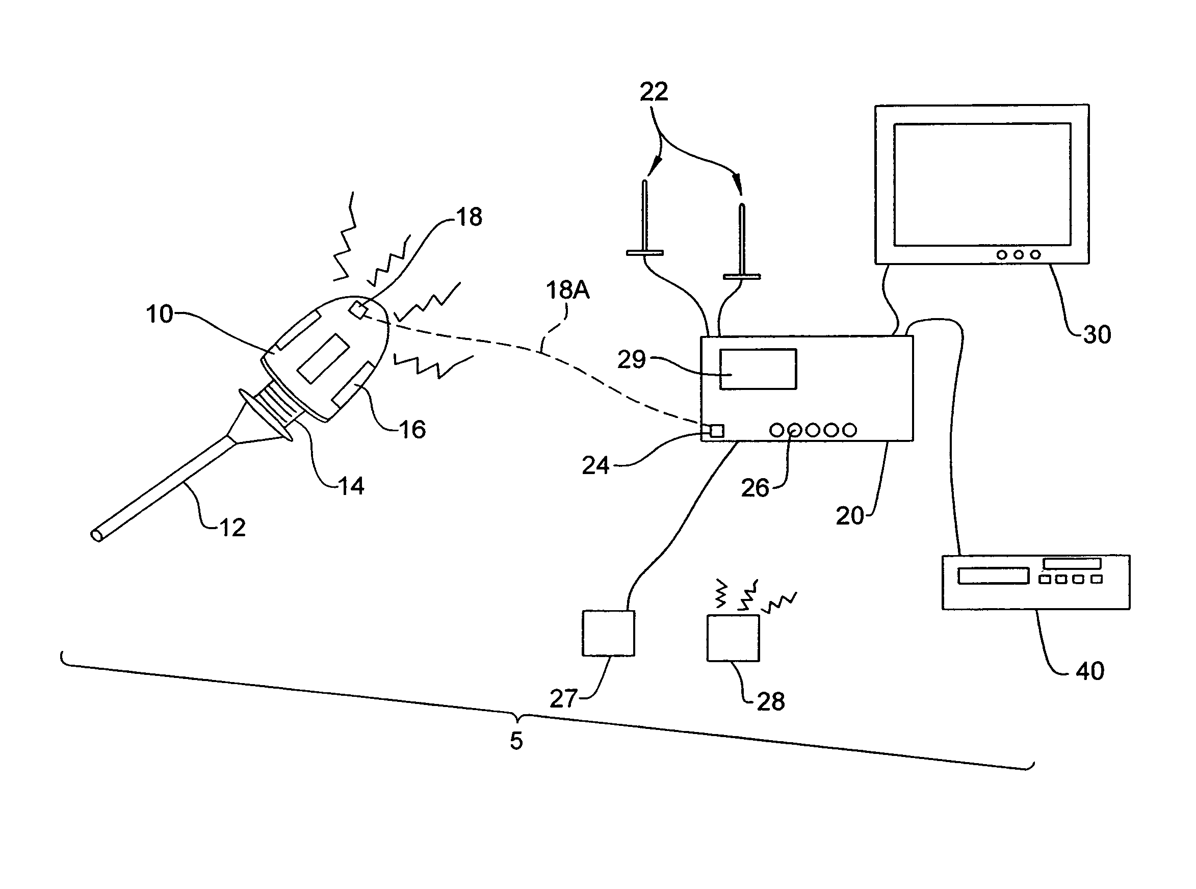 Wireless endoscopic camera