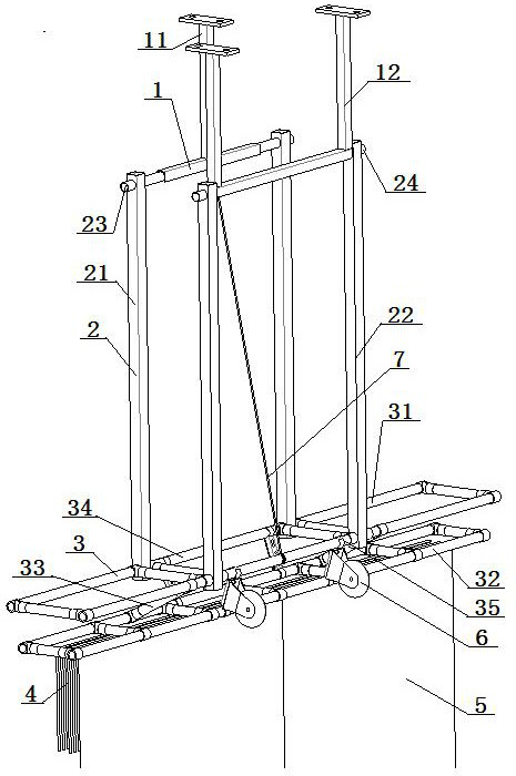 A kind of unpowered car roof dust removal device