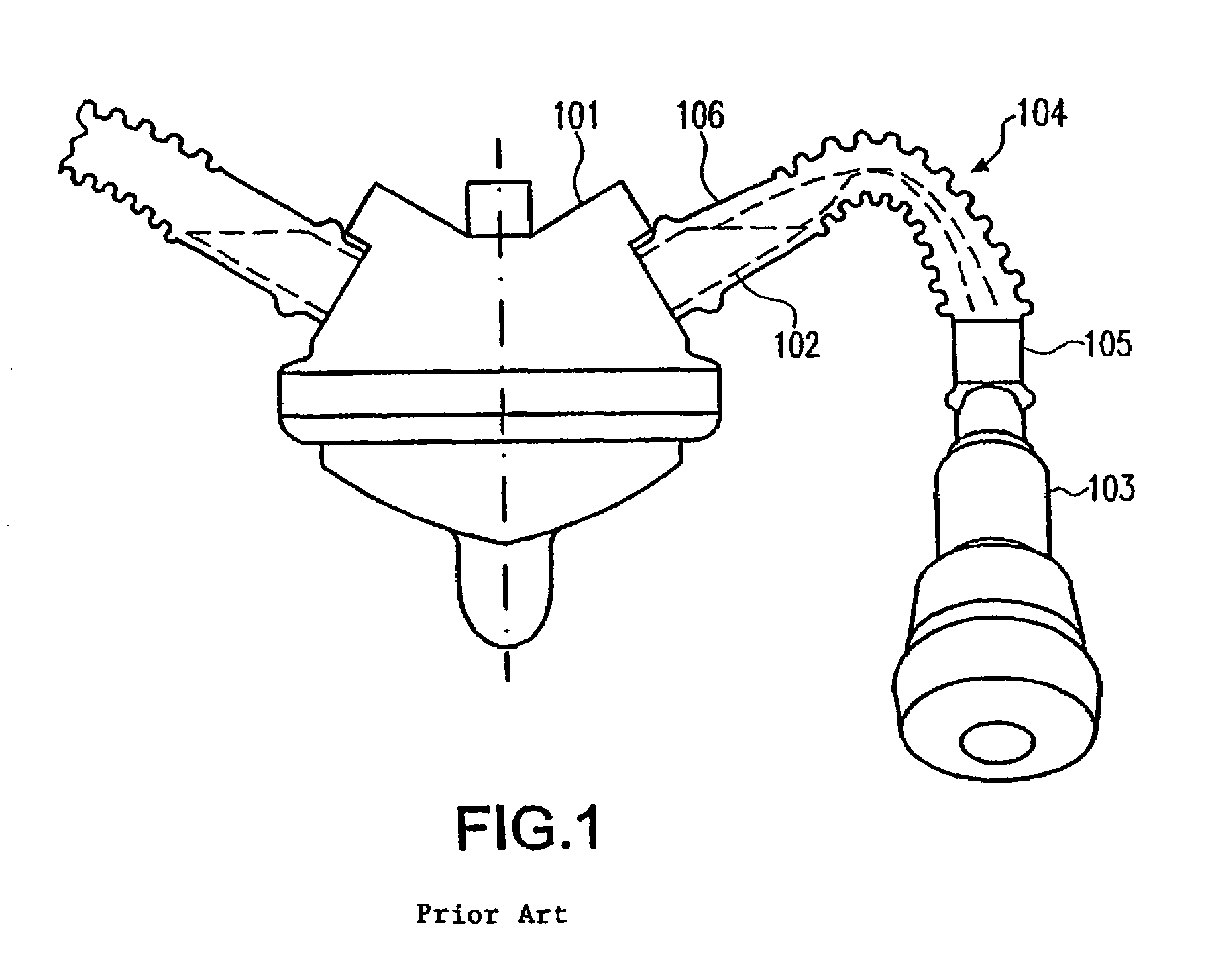 Milk hose with impact-absorbing area