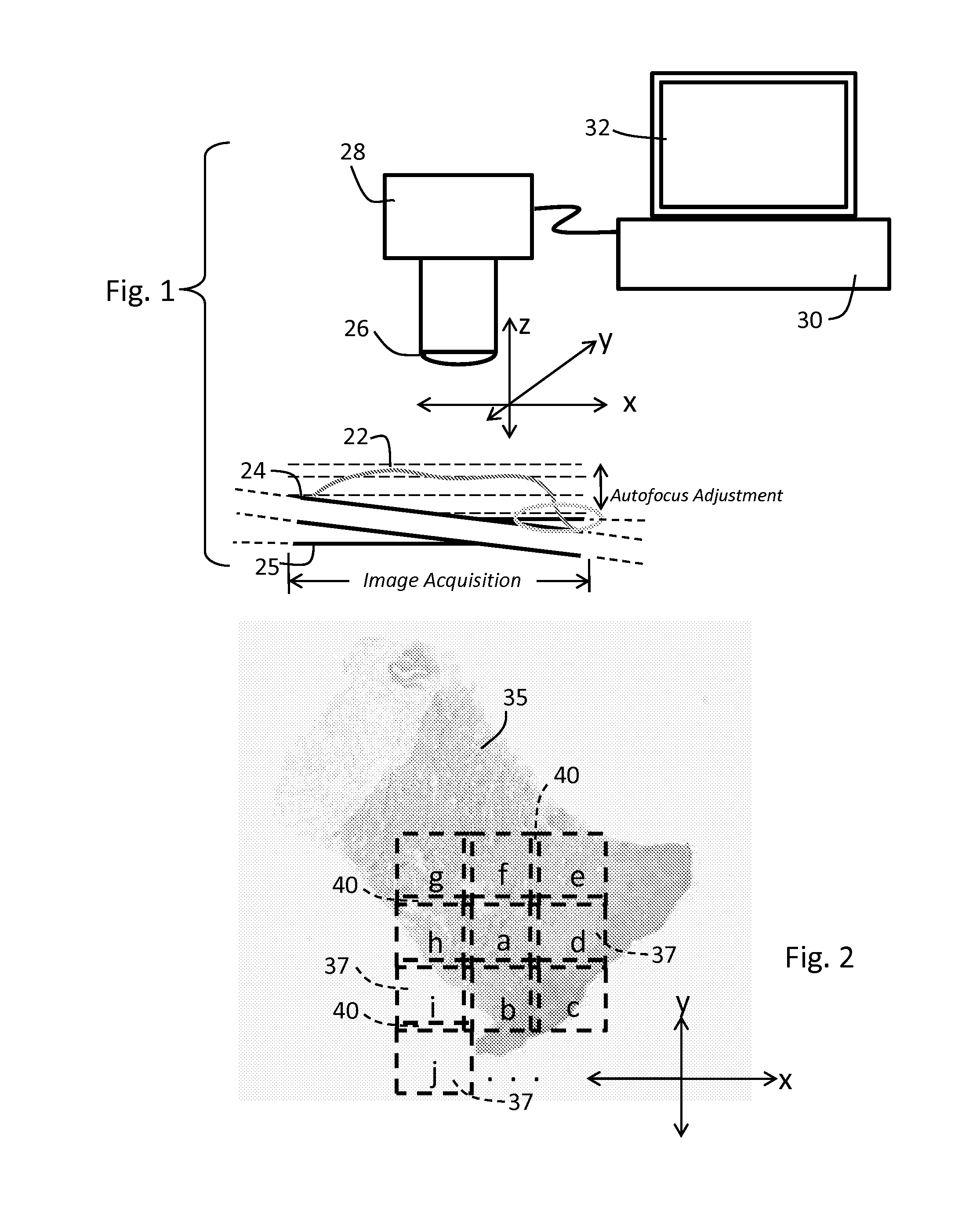 Image quality assessment including comparison of overlapped margins