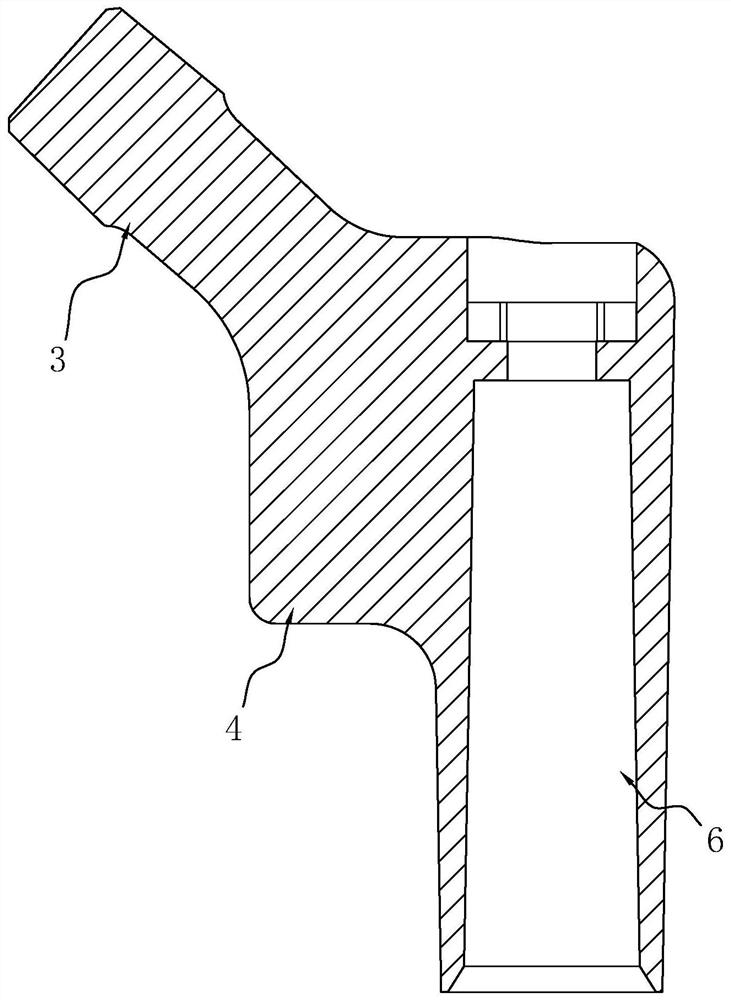 Hip-joint prosthesis upper-end structure capable of replacing small tuberosity part