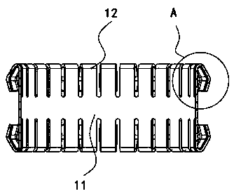 Contact member, insert sleeve structure, and composite hole sleeve structure