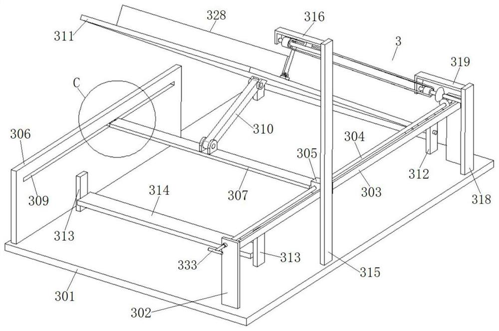 Material moving mechanism applied to automatic assembly line