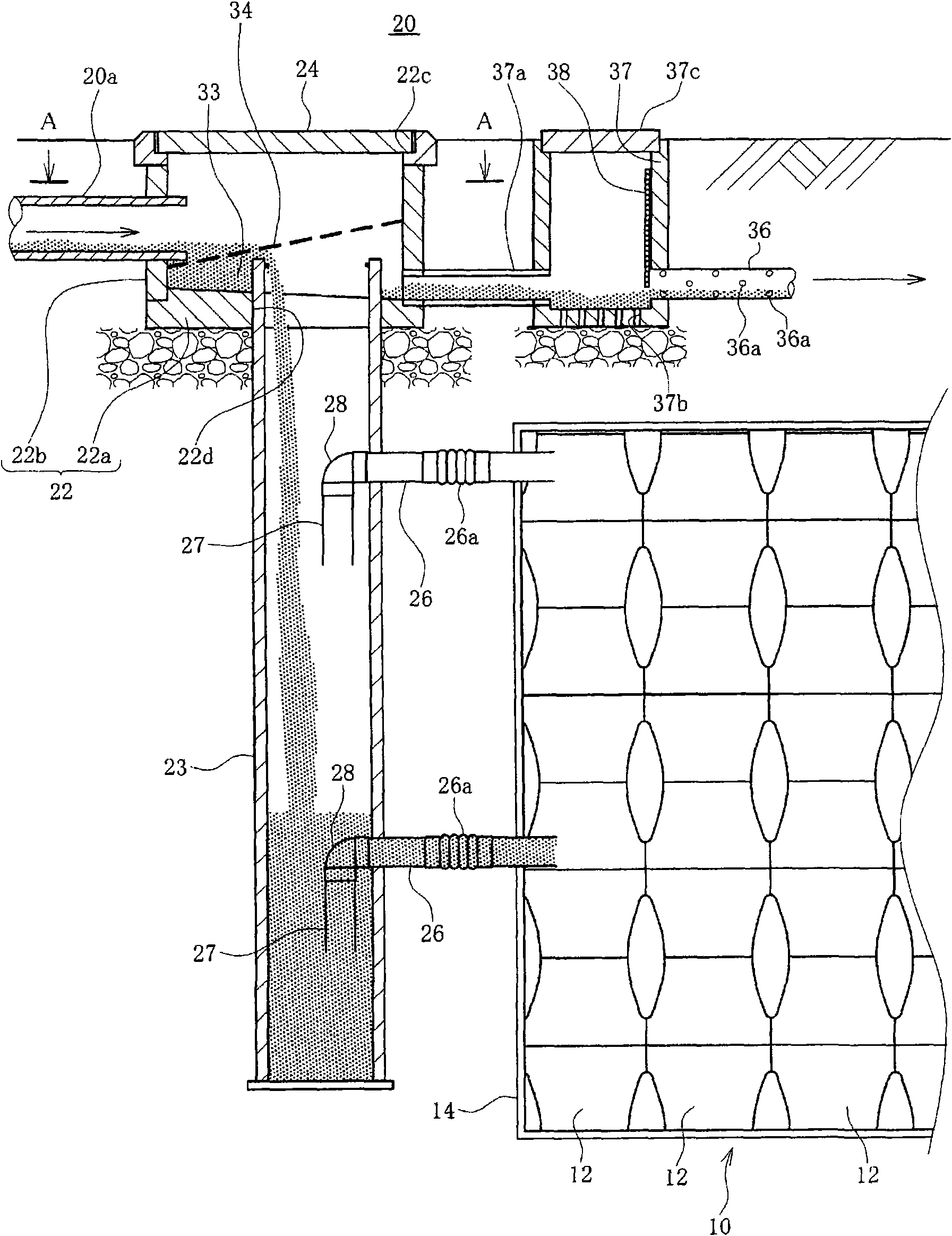 Pit for managing dust removal