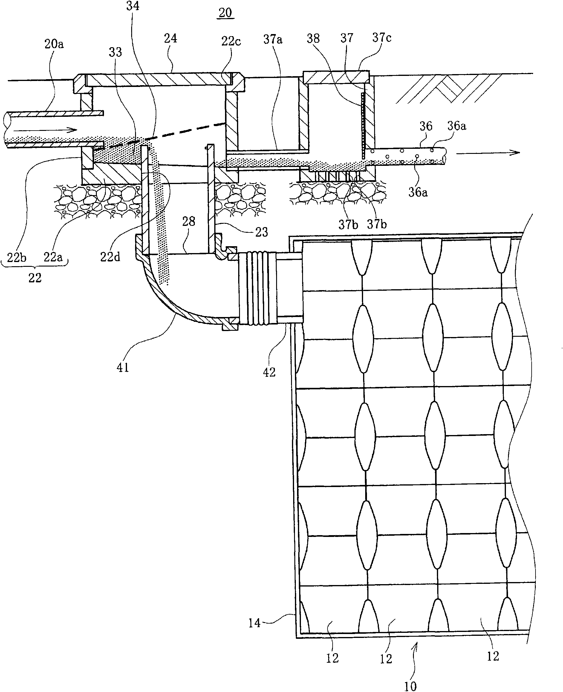 Pit for managing dust removal