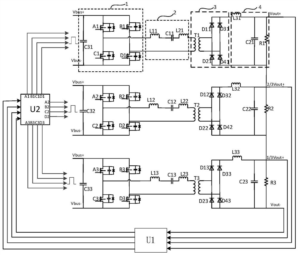 Voltage-sharing control circuit and control method thereof