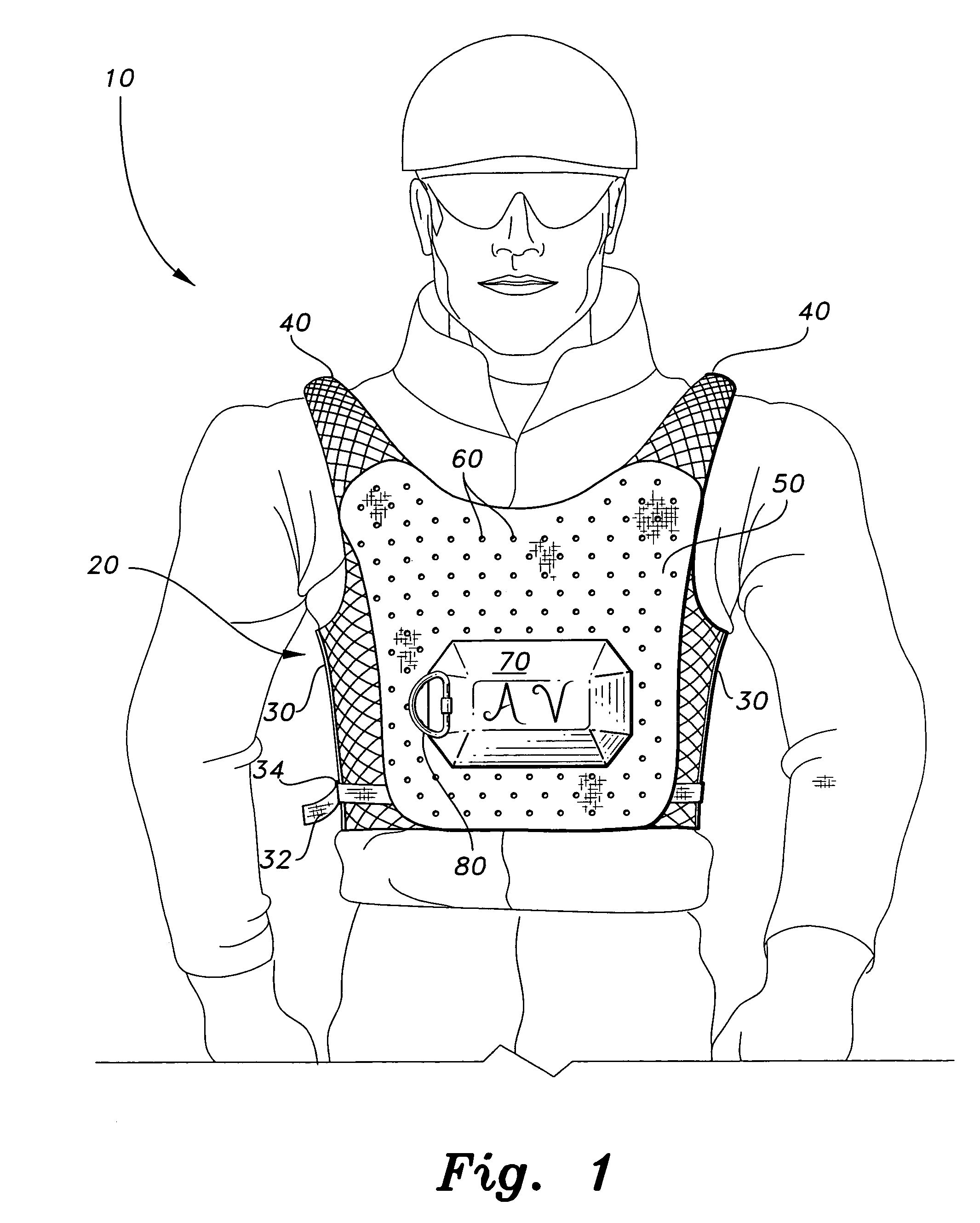 Vest with air bag