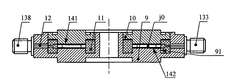 Piezoelectric type six-dimensional force sensor