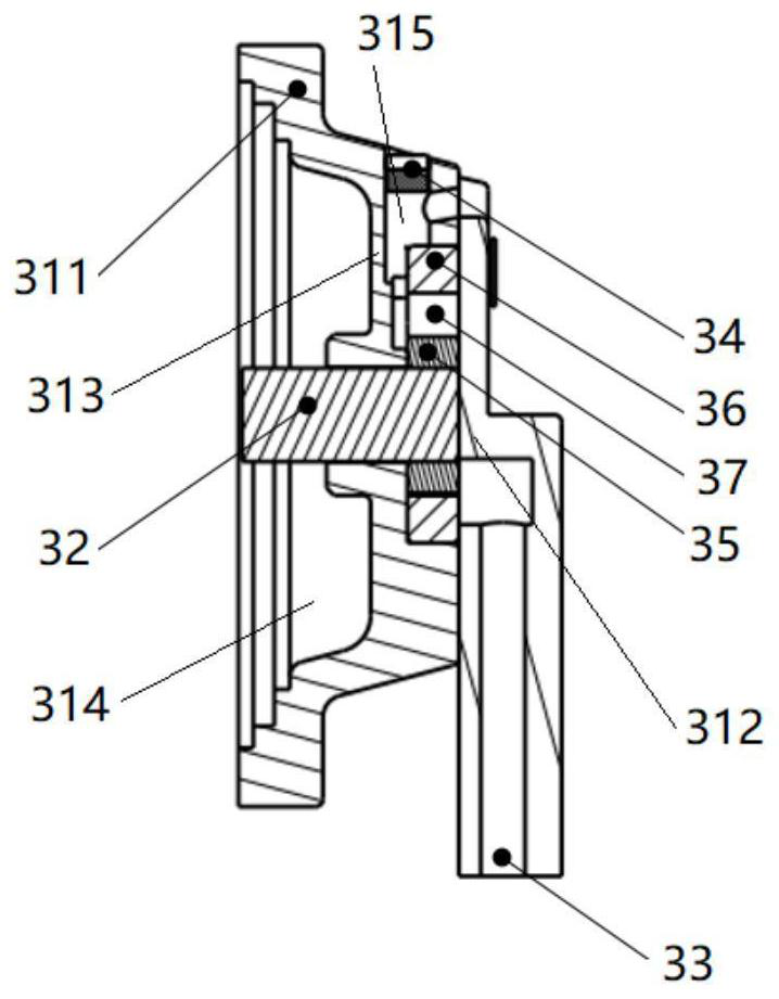 Self-lubricating planet gear transmission sub-gearbox