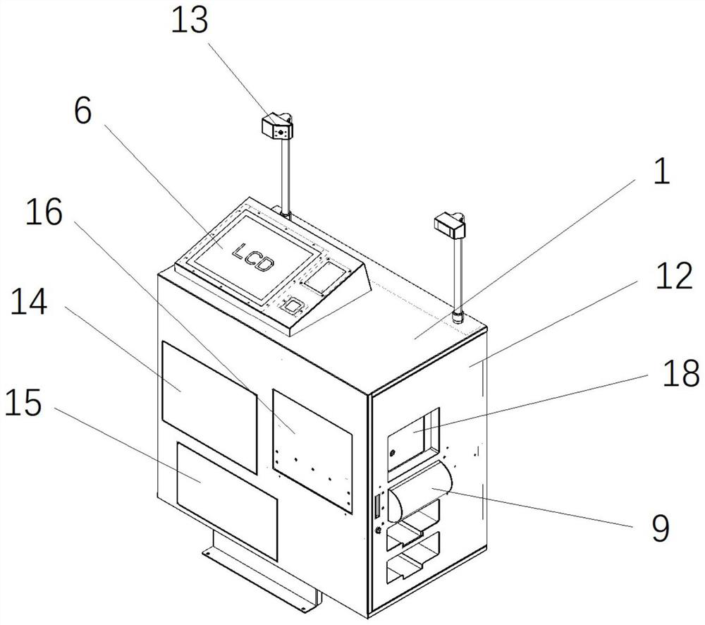 Indoor and outdoor portable integrated method and device for preventing seal from being stolen