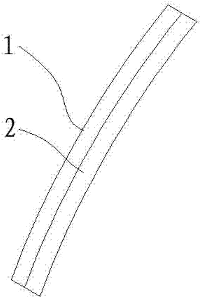 Double-layer blade of centrifugal fan and centrifugal fan including double-layer blade