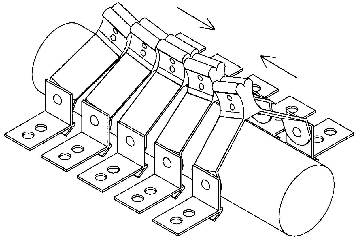 Dynamic fixing device through posterior cervical approach