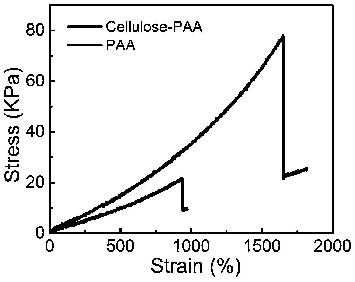 Nanocellulose-polymer composite hydrogel as well as preparation method and application thereof