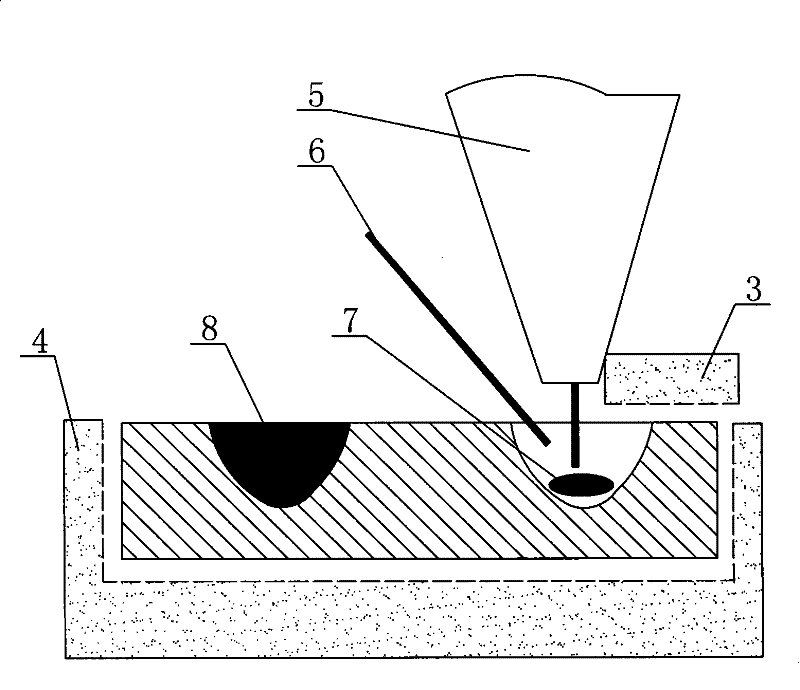 Method for repairing noble metal target material