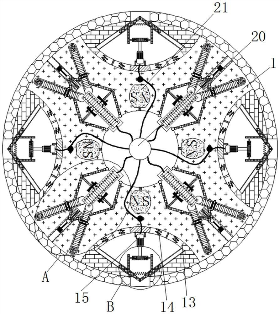 Device for ensuring stirring uniformity and discharging quality