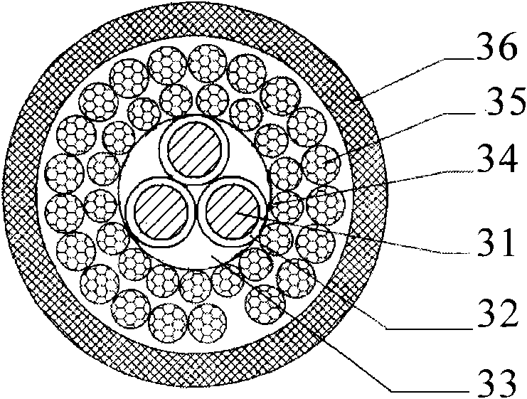 Bending-resistant highly-flexible floating cable and manufacturing method thereof