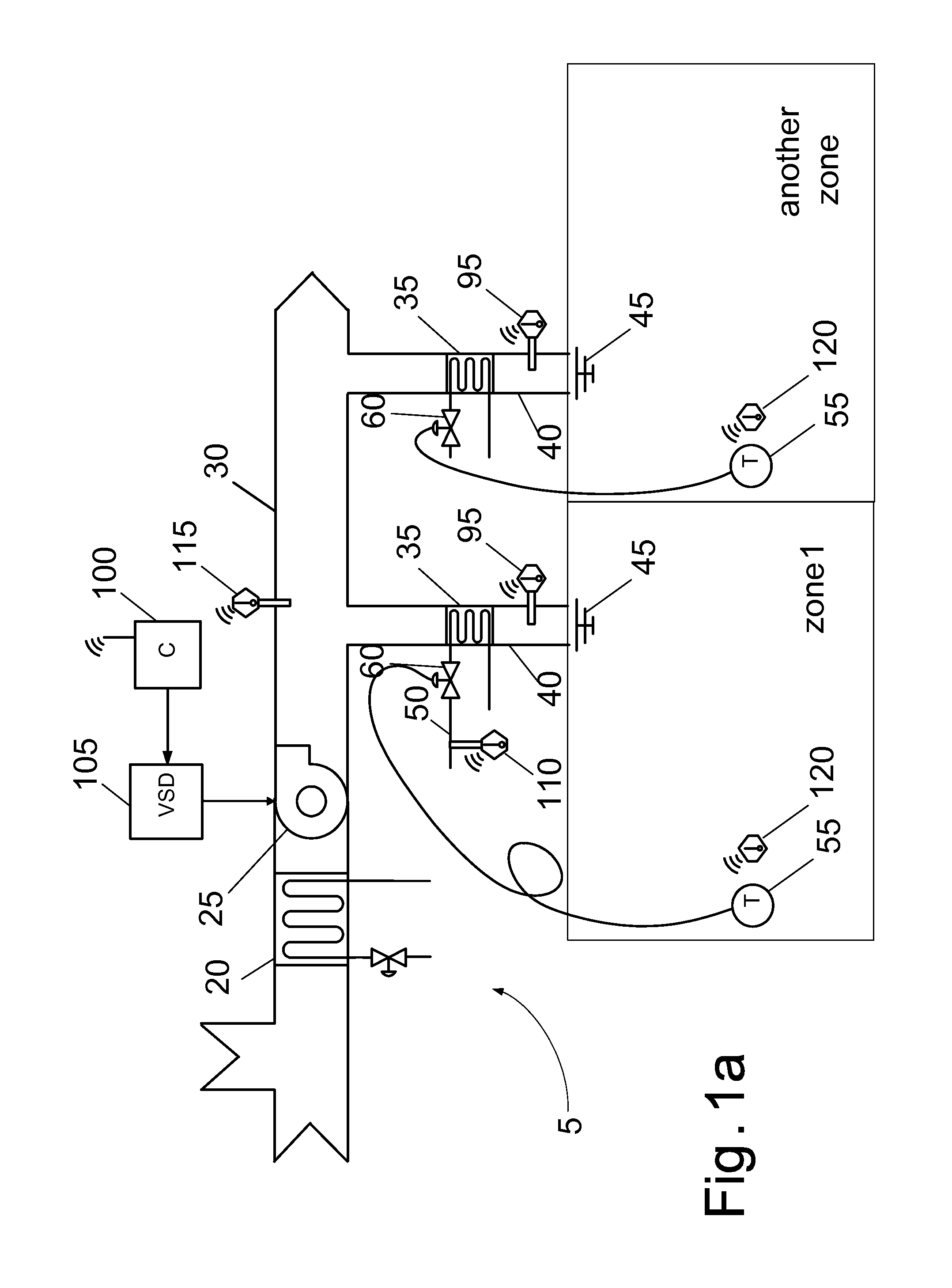 Method and apparatus for controlling fans in heating, ventilating, and air-conditioning systems