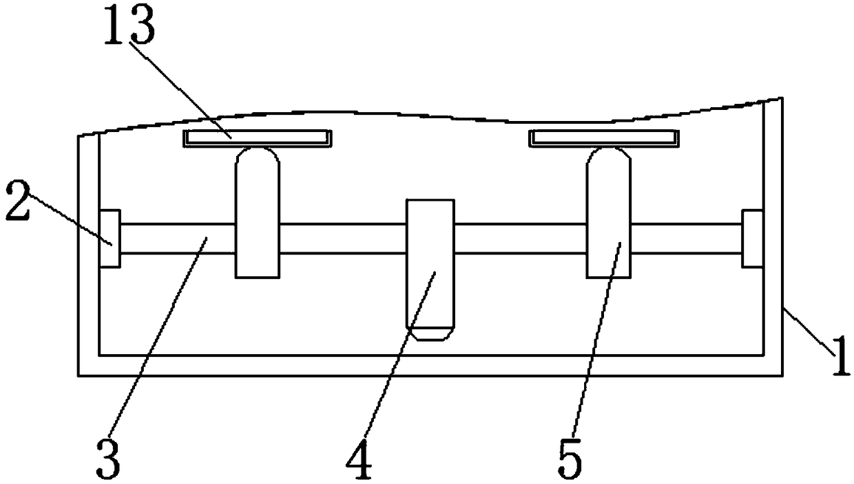 Automobile stamping die with vibrating material-sliding function