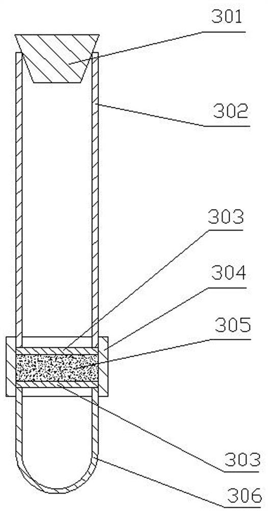 A separation device for extracting platelets from whole blood