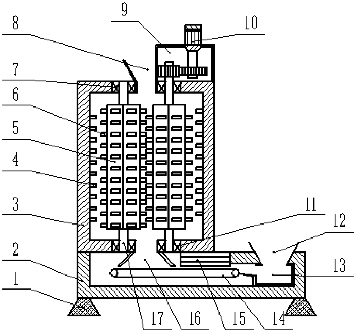 Medical breaking and recycling device for abandoned dental tooth molds used for oral cavities