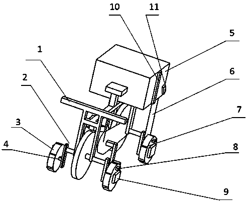 Agricultural machine based on bicycle