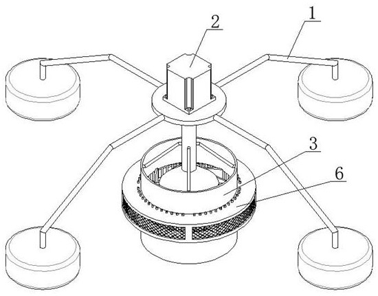 Guide cylinder and water surface garbage cleaning device with guide cylinder