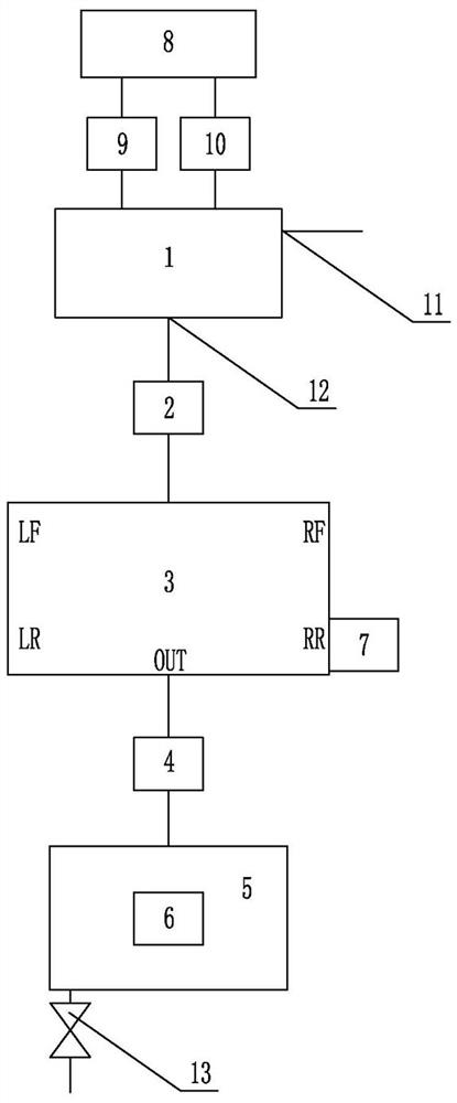 An internal circulation air pump life detection device and method