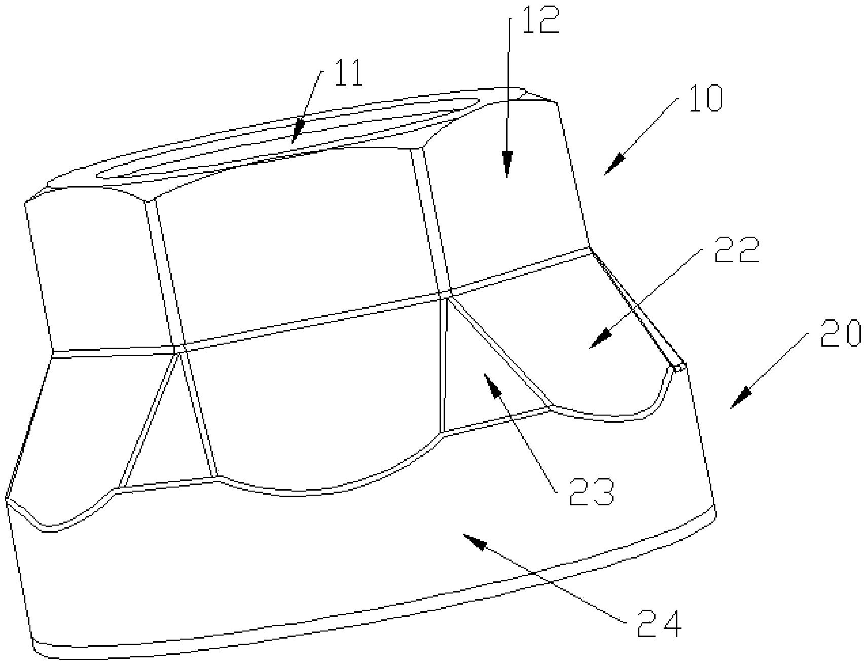 Hexagonal surface self-locking nut