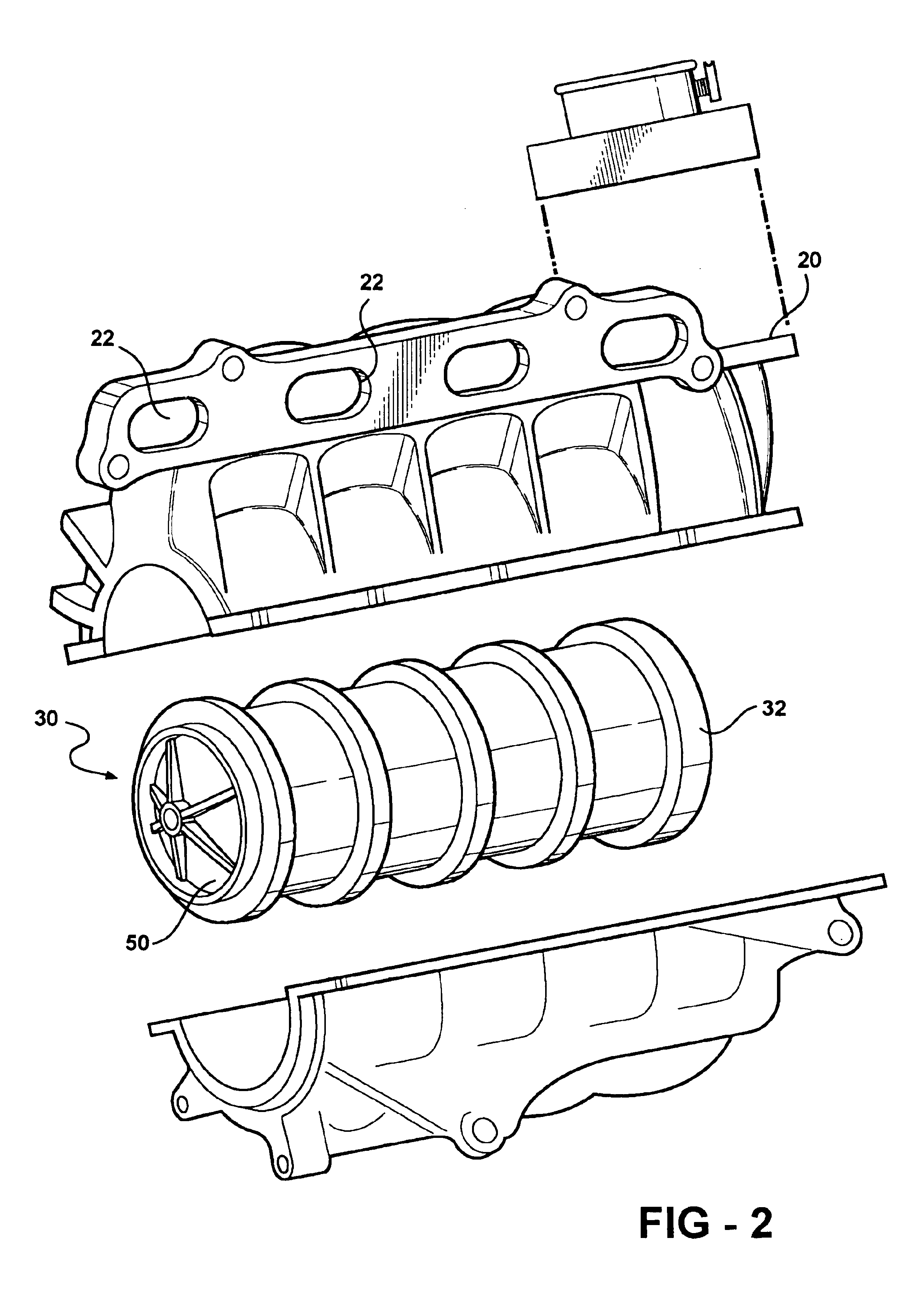 Variable runner length intake manifold