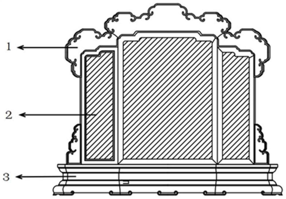 Scroll painting displaying device