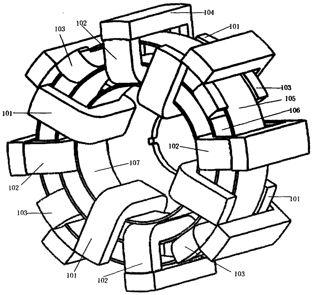 A three-phase U-shaped stator tooth external rotor switched reluctance motor and its driving method