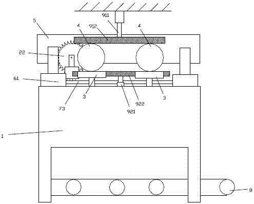 Machine tool for wood processing based on feeding, cutting and blanking production integration