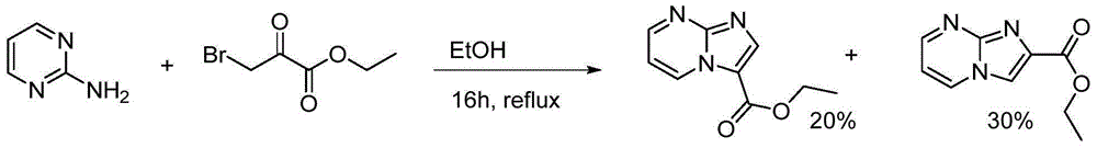 Synthetic method for 5-bromo-imidazo[1, 2-A]pyrimidine-3-carboxylate and corresponding acid thereof